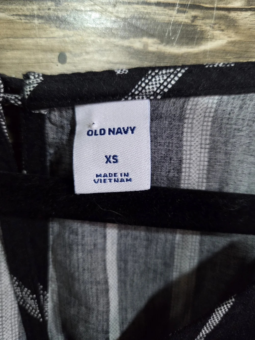 Old Navy Black & White Striped Romper XS Surplice Back Short Sleeve